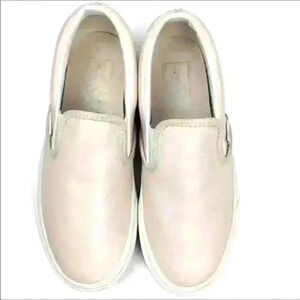 Vans Leather Classic Old Skool Slip-On Shoes 5.5